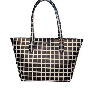 Kate Spade Black and White Checkered Tote